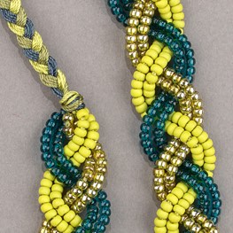Bella Braid Necklace Pistachio